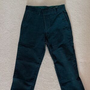 Vineyard Vines Kids Dark Green cordouroy Pants